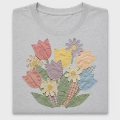 Patchwork Tulips DTF Transfer