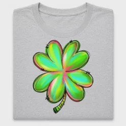 Vibrant Four Leaf Clover DTF Transfer