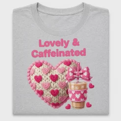 Lovely Caffeinated Heart Coffee DTF Transfer