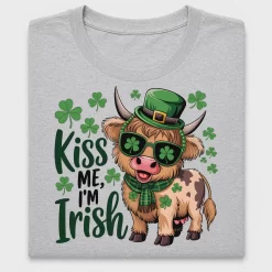 Funny Highland Cow St Patrick's Day DTF Transfer