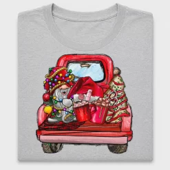 Christmas Gnome Truck DTF Transfer