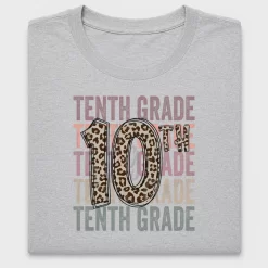 Tenth Grade Leopard DTF Transfer