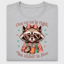 Retro Raccoon Coffee DTF Transfer