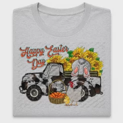 Happy Easter Day Truck DTF Transfer
