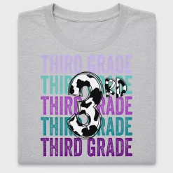 Third Grade Cow DTF Transfer