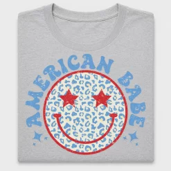 American Mama Smiley Face DTF Transfer
