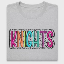 Colorful Knights Mascot DTF Transfer