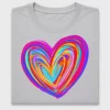 Rainbow Heart DTF Transfer