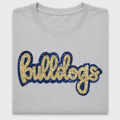 Bulldogs Sequin Mascot DTF Transfer