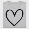 Hand-Drawn Heart Outline DTF Transfer