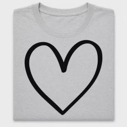 Hand-Drawn Heart Outline DTF Transfer