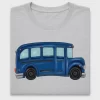 Blue School Bus DTF Transfer