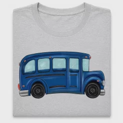Blue School Bus DTF Transfer