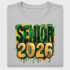 Senior 2026 Green Gold Drip DTF Transfer