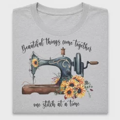 Watercolor Sunflower Sewing Machine DTF Transfer