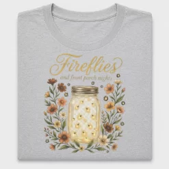 Fireflies Mason Jar DTF Transfer