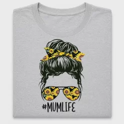 Sunflower Mum Life Messy Bun DTF Transfer