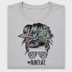 Aunt Life Leopard DTF Transfer