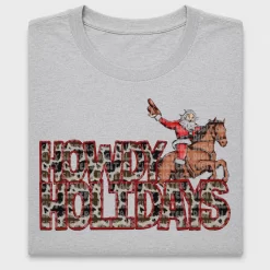 Cowboy Santa Howdy Holidays DTF Transfer