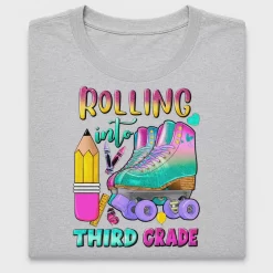 Rolling Into Third Grade DTF Transfer