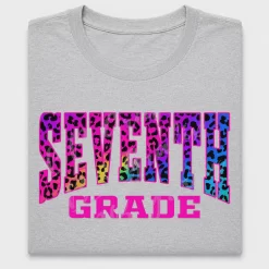 Seventh Grade Cheetah Rainbow DTF Transfer