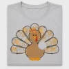 Autumn Turkey Girl DTF Transfer