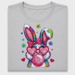Coquette Rainbow Bunny DTF Transfer