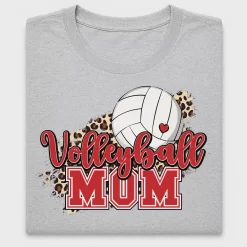 Volleyball Mom Leopard Print DTF Transfer