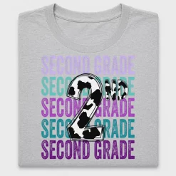 Second Grade Cow Print DTF Transfer