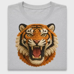 Roaring Tiger Face DTF Transfer