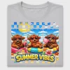 Summer Vibes Highland Cow DTF Transfer