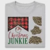 Christmas Junkie Leopard DTF Transfer
