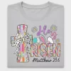 He Is Risen Easter Cross DTF Transfer