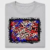 Patriotic Leopard Grunge DTF Transfer