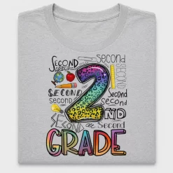 Second Grade Teacher DTF Transfer Design