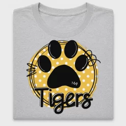 Gold Tiger Paw DTF Transfer