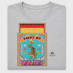 Groovy Tiger Fire DTF Transfer