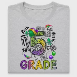 Mardi Gras 5th Grade DTF Transfer