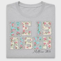 He Is Risen Floral DTF Transfer