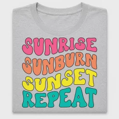 Retro Sunrise Sunburn Repeat DTF Transfer