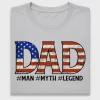 Dad Man Myth Legend DTF Transfer