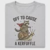 Funny Raccoon Riding Snail DTF Transfer
