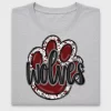 Maroon Wolves Paw DTF Transfer