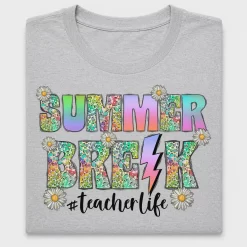 Summer Break Teacher Life DTF Transfer