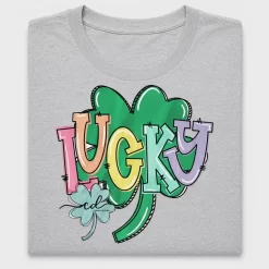 Lucky Shamrock Girl St Patrick's DTF Transfer