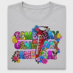 Colorful Game Day Football DTF Transfer