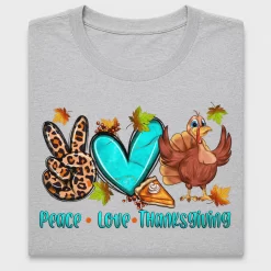 Peace Love Thanksgiving DTF Transfer