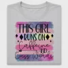 This Girl Runs on Caffeine DTF Transfer
