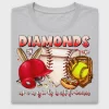 Softball Diamonds Girls Best Friend DTF Transfer