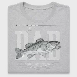 Dad Fishing Rod Bass DTF Transfer